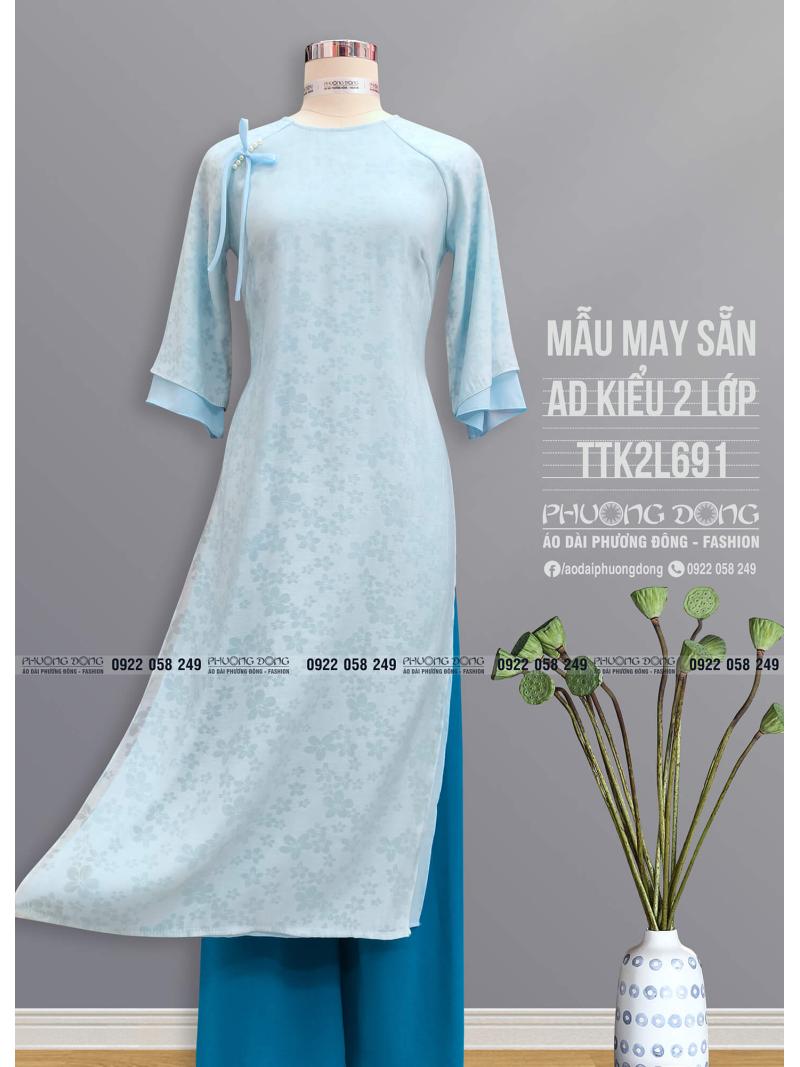 Áo Dài Phom Trẻ 2 Lớp 4 Tà TTK2L691